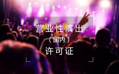 营业性演出(国内)许可证